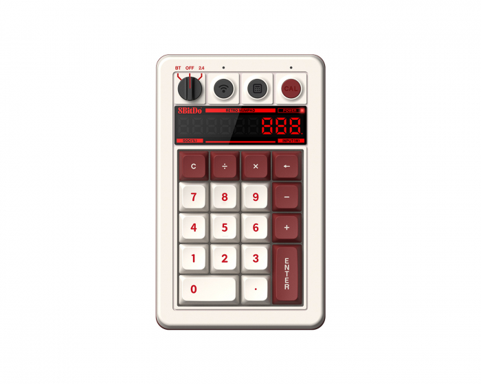 8Bitdo Retro 18 Mechanical Numpad - Wireless Numpad - Fami Edition